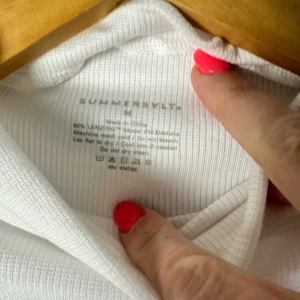 Summersalt White Long Sleeve Bodysuit - Picture 2 of 9